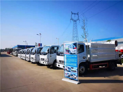 程力除雪裝備廠與精工環衛專業廠聯合舉辦抑塵車產品推薦會